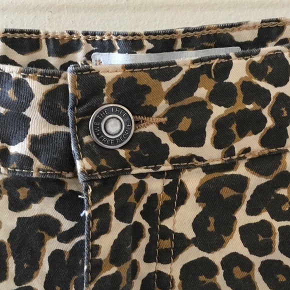 Free People We The Free High Rise Leopard Print Skinny Jeans - Picture 11 of 13